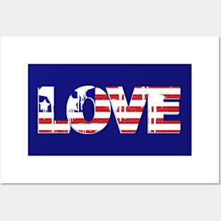 Love USA Posters and Art